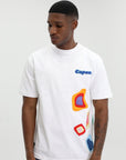 Capone T-Shirt Patches Logo White-Multi