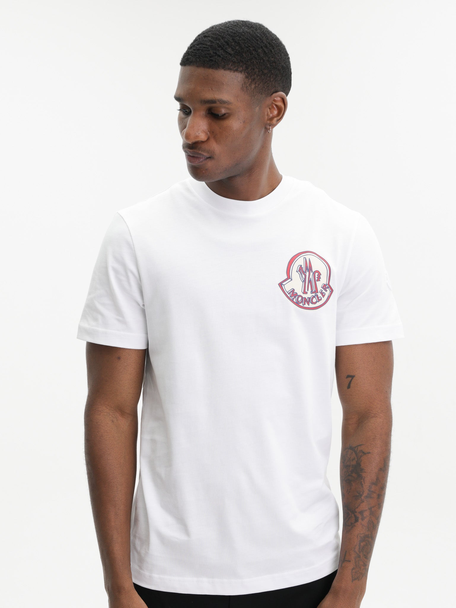 MONCLER Tシャツ (ホワイト サイズ6) Moncler T-Shirt SS White - AL Capone Premium