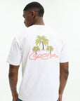 Capone T-Shirt Logo White-Pink