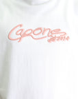 Capone T-Shirt Logo White-Pink