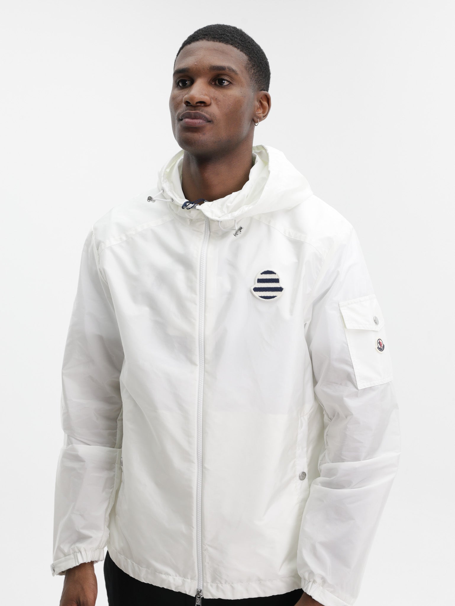 MONCLER　白アウター Moncler Jacket Mornay White - AL Capone Premium