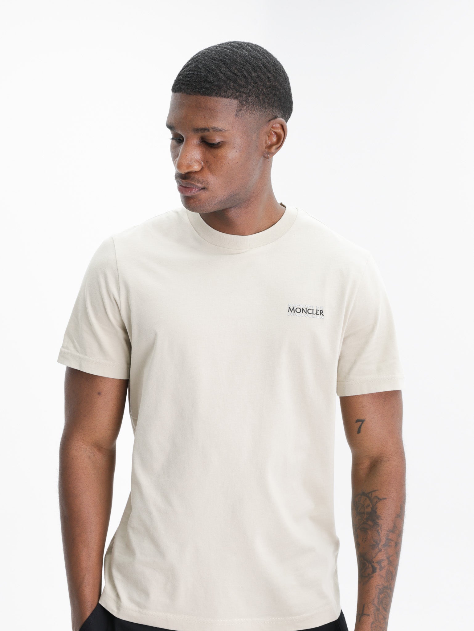 Moncler T-Shirt SS Light Beige - AL Capone Premium