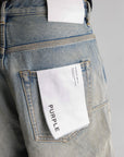 Purple Shorts Wide Leg Antique Tinted