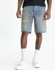 Purple Shorts Denim Mid Indigo