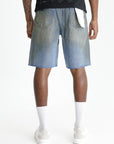 Purple Shorts Denim Mid Indigo