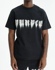Purple T-Shirt Smudged Gothic Black