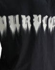 Purple T-Shirt Smudged Gothic Black
