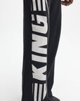 PUMA TRACK PANTS KING BLACK-WHITE