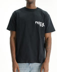 Purple T-Shirt Painted Wordmark Black