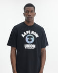 Aape T-Shirt Union Moonface Logo Now Black