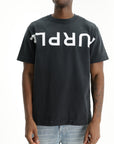 Purple T-Shirt Heavyweight Jersey Black