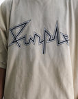 Purple T-Shirt Voltage Script Khaki