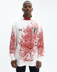 Adidas T-Shirt CW Long Sleeve Y-3 Allover Print Red-White-AL Capone Premium