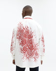 Adidas T-Shirt CW Long Sleeve Y-3 Allover Print Red-White-AL Capone Premium