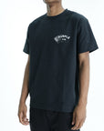 Purple T-Shirt Textured Jersey Black