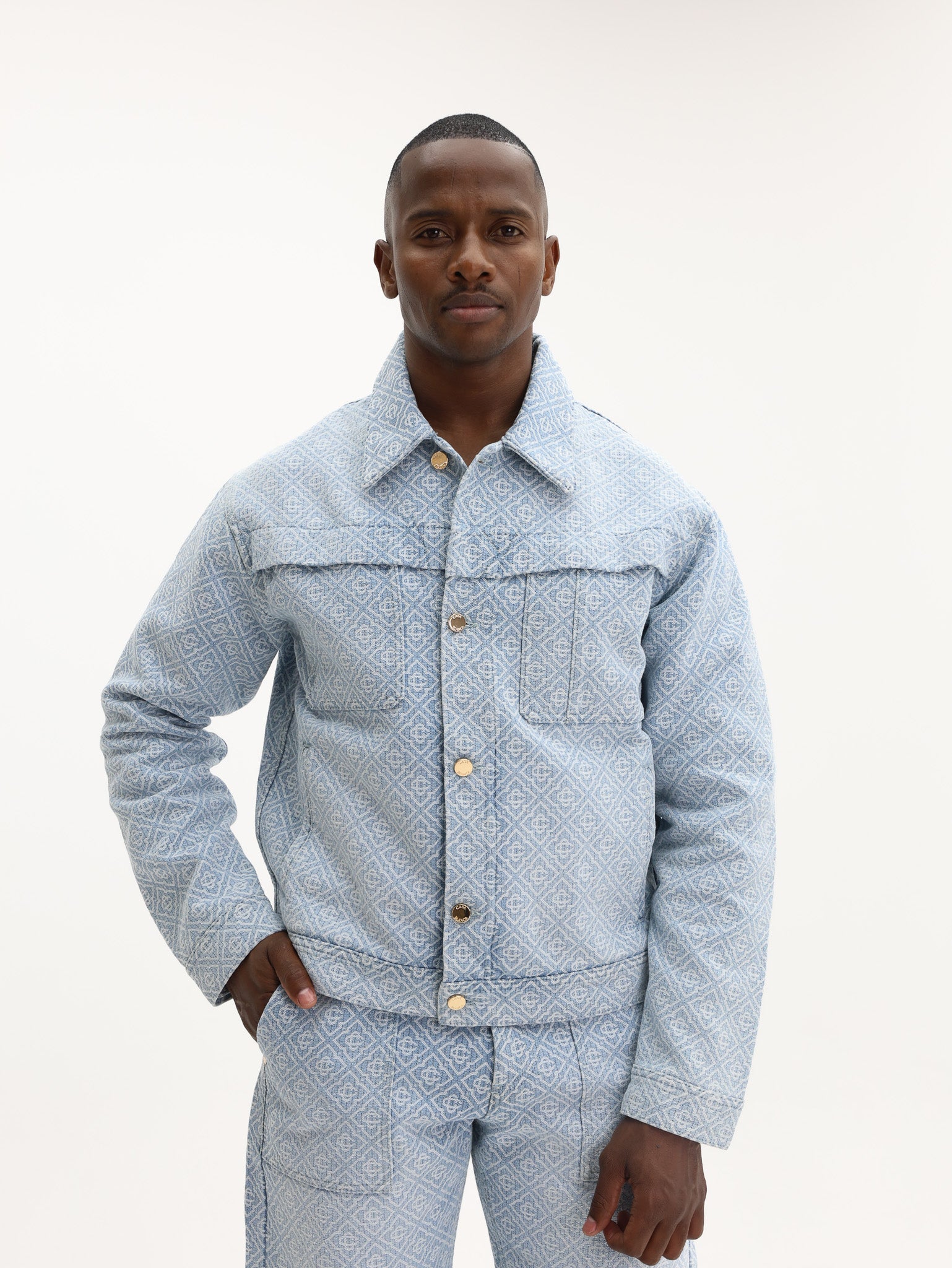 CASABLANCA WORK IN PROGRESS DENIM JACKET Casablanca Jacket Denim