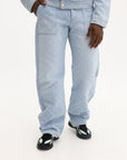 Casablanca Pants Relaxed Denim Washed Monogram