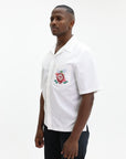 Casablanca Shirt Embroidered Mono Ss Cuban Collar Dragonfly Floral-AL Capone Premium