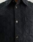 Casablanca Shacket Denim Monogram Black-AL Capone Premium