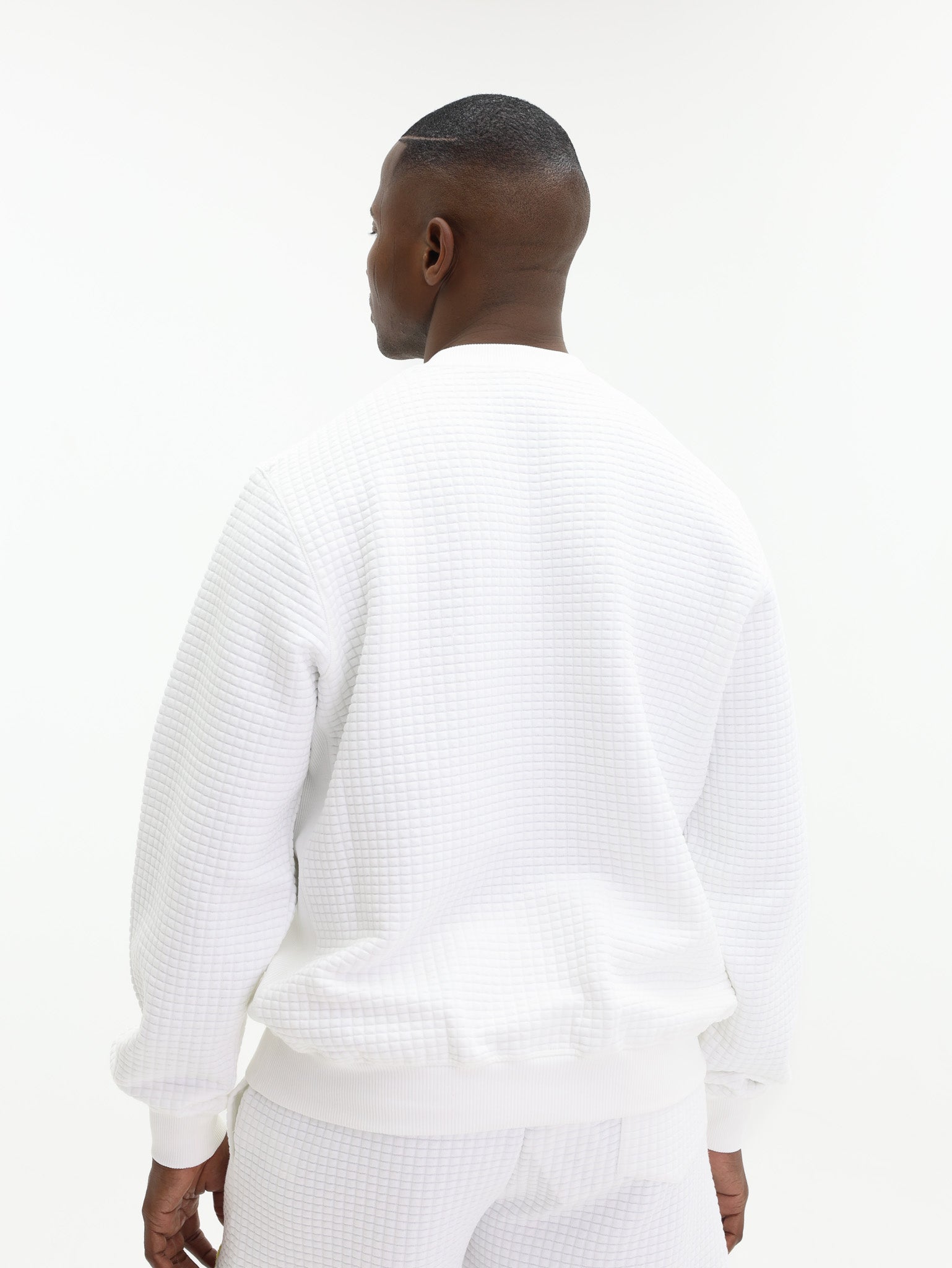 Casablanca Sweater Grid White - AL Capone Premium