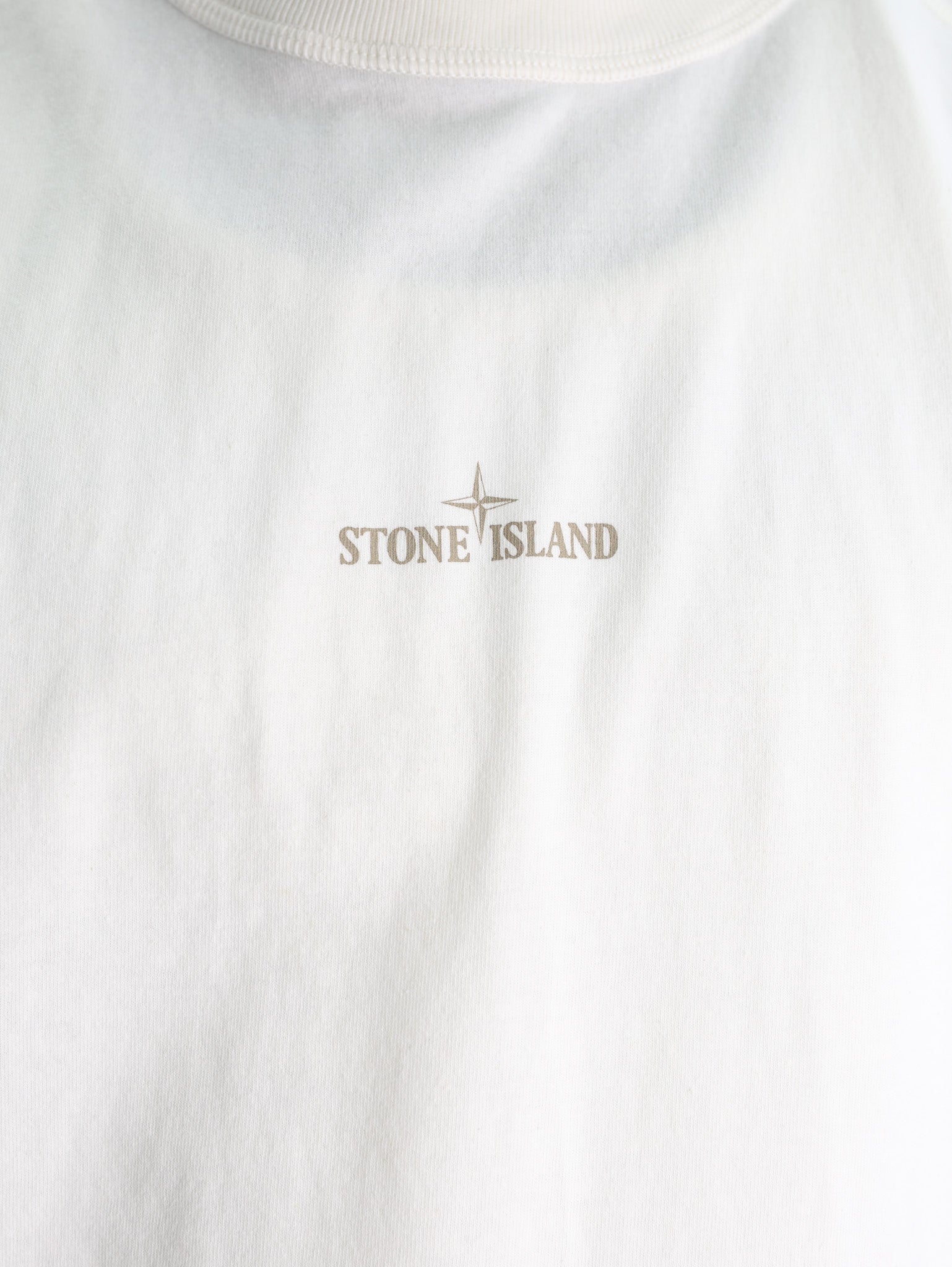 Stone Island T-Shirt Logo Cream-AL Capone Premium