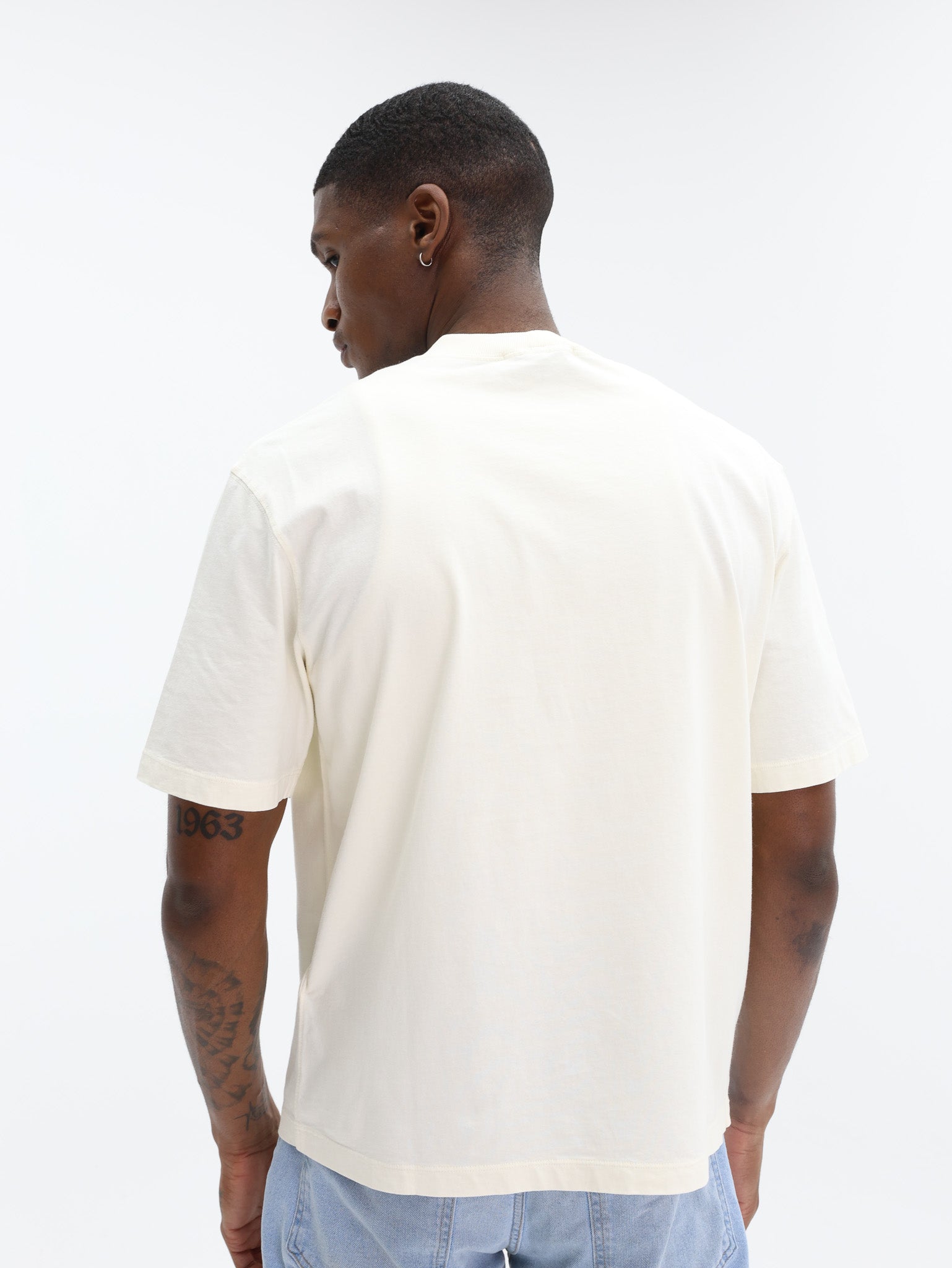 Stone Island T-Shirt Chest Logo White-AL Capone Premium