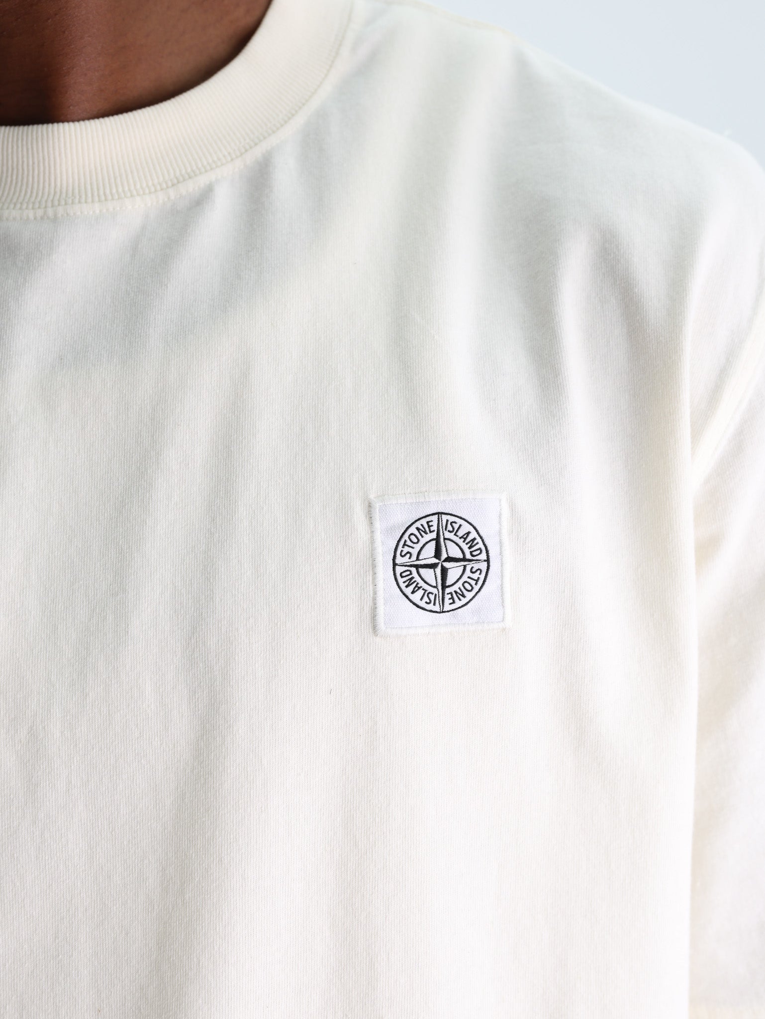 Stone Island T-Shirt Chest Logo White-AL Capone Premium