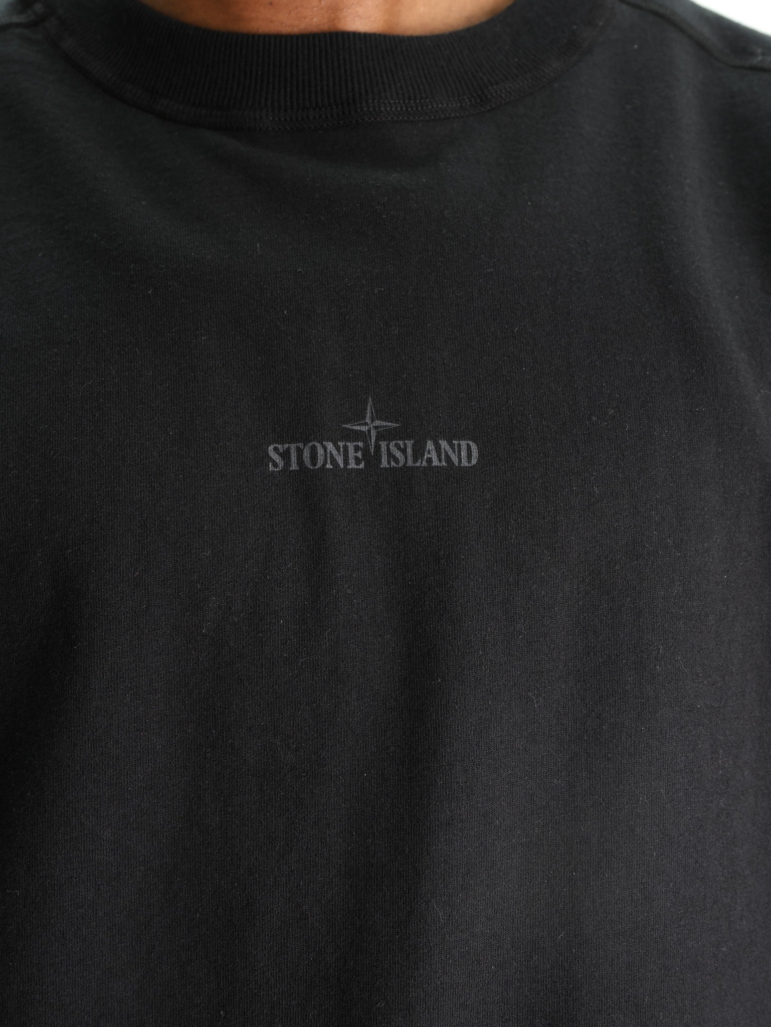 Stone Island T-Shirt Logo Black-AL Capone Premium