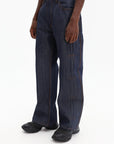 Kidsuper Jeans Raw Denim Pleated Indigo
