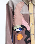 Kidsuper Jacket Patchwork Face Colorblocked Twill Brown