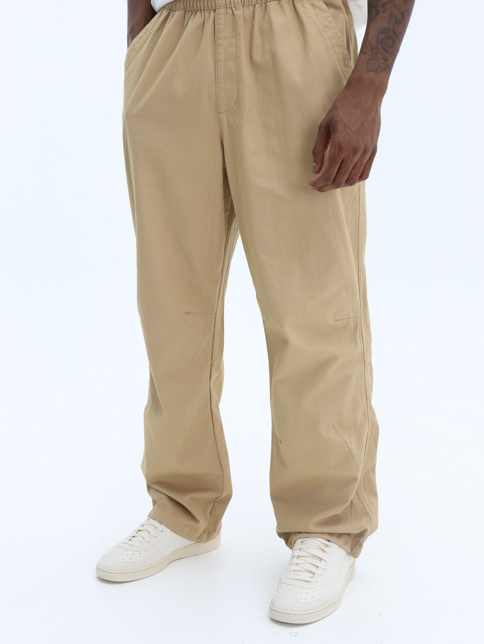 BEN - CLOTHING RESOUND ベージュ nylonpants SANSANGEAR PANTS 2タック / ナイロン ) BEIGE ( パンツ