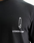 Iceberg T-Shirt Back Aop Iceberg Logo Black