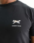 Iceberg T-Shirt Wolf Logo Black