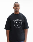 Iceberg T-Shirt Relaxed Fit Smile Print In Logoed Metal Black