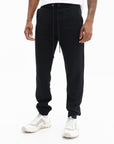 Iceberg Jogger Fleece Embro Bear Patch Black