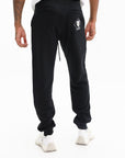 Iceberg Jogger Fleece Embro Bear Patch Black