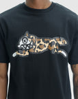 Icecream Running Dog T-Shirt Black