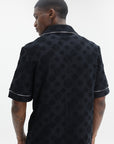 Casablanca Towelling Monogram Shirt Black