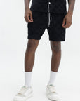 Casablanca Towelling Monogram Short Black