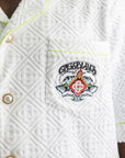 Casablanca Towelling Monogram Shirt White
