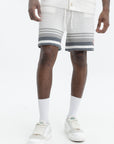 Casablanca Crochet Shorts White/Grey