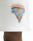 Casablanca Innocence Triangle Sweatshort White