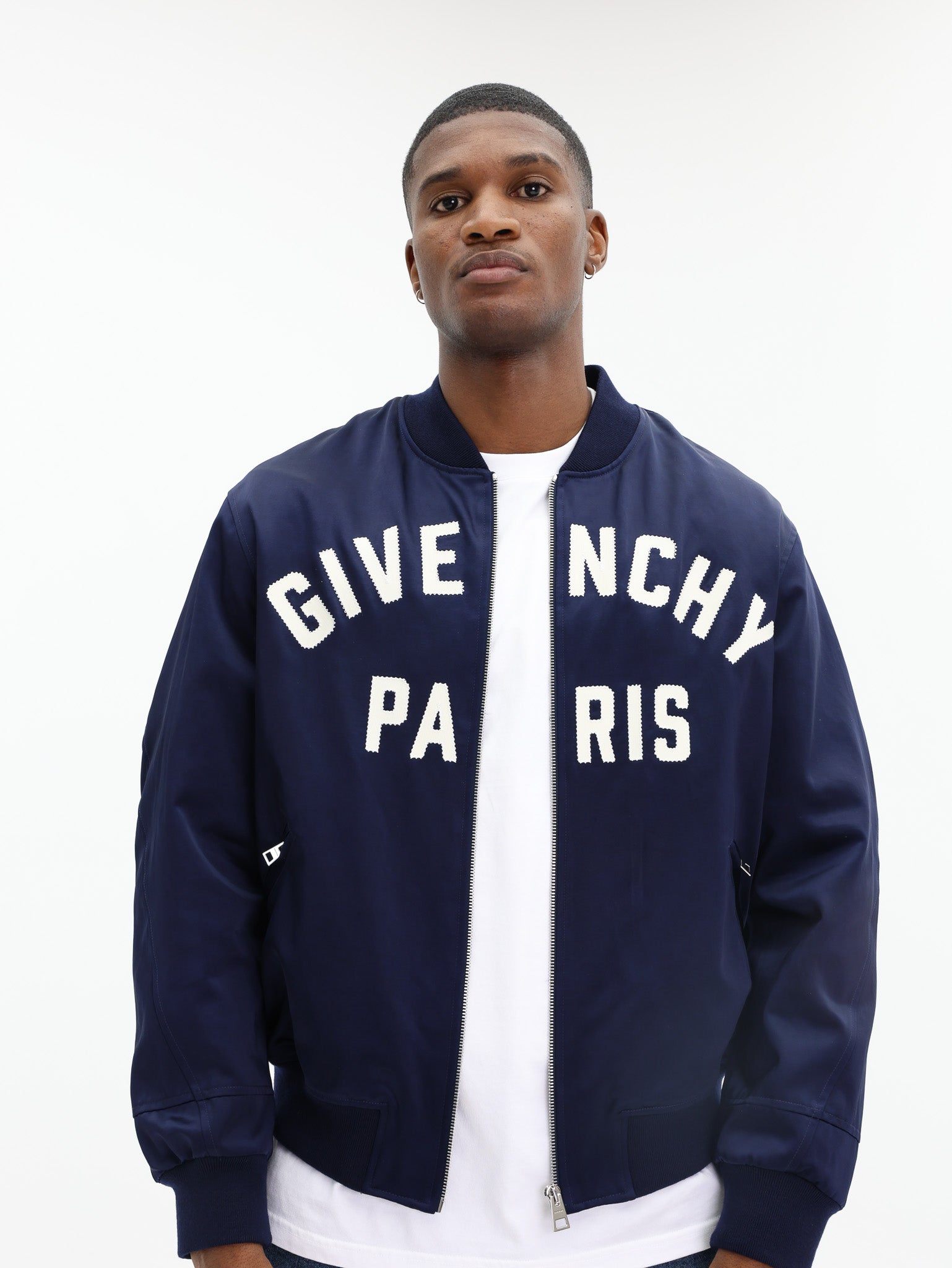 Givenchy Jacket Bomber Logo Navy - AL Capone Premium