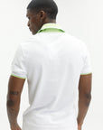 Casablanca Textured Pique Laurel Polo White