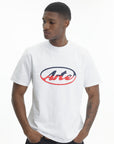 Arte T-Shirt Circle Red Logo White