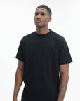 Arte T-Shirt White Logo Back Print Black