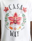 Casablanca Casa Way Orchid Classic T-Shirt White