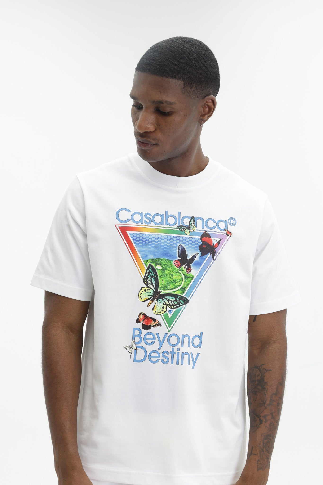 Casablanca Tennis Club Icon Beyond Destiny Classic T-Shirt White