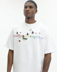 Casablanca Butterfly Oversized T-Shirt White