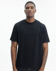 Arte T-Shirt Block White Back Print Black